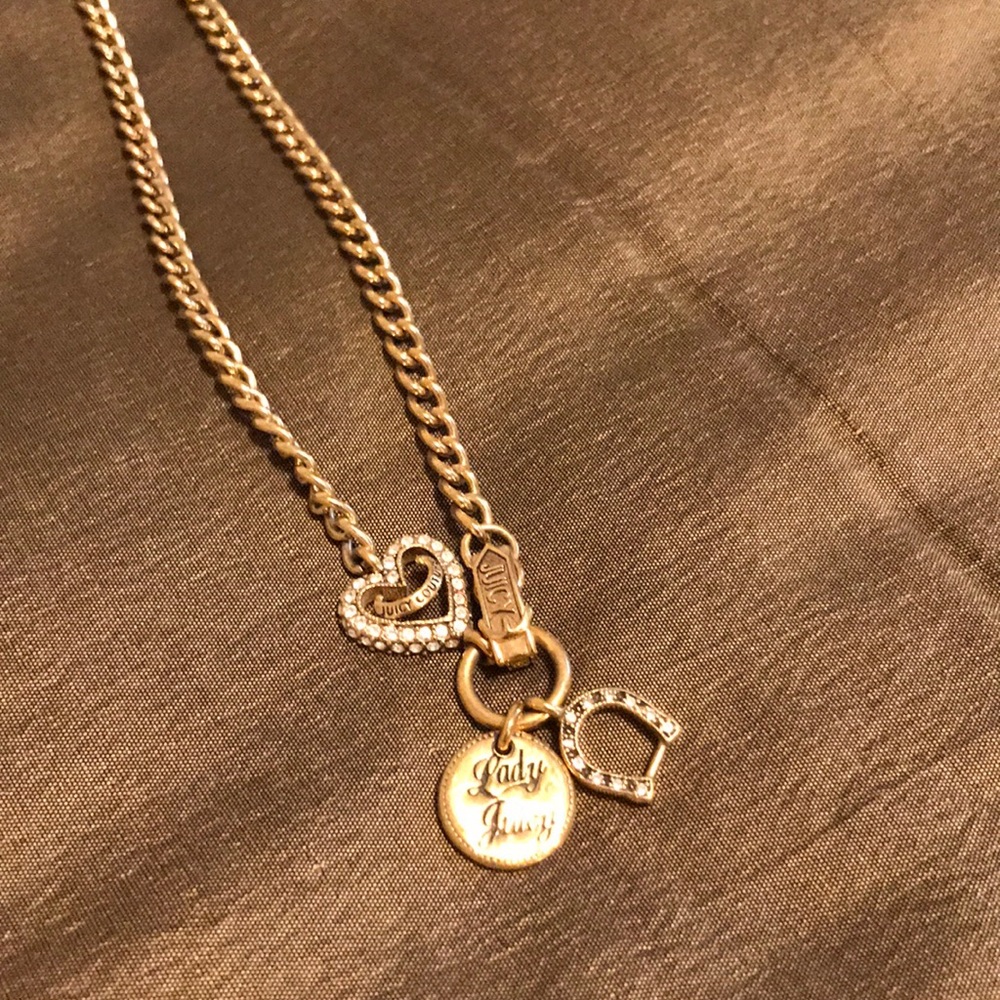 Juicy couture gold necklace ✨ Love Couture Luck✨